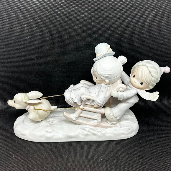 Precious Moments “Oh What Fun It Is To Ride" figurine - Picture 1 of 9